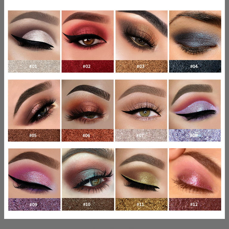 Beuking 12 Colors Glitter Eyeshadow