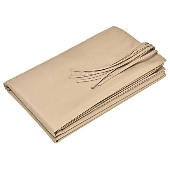 17x7 Ft Universal Pergola Replacement Canopy, Outdoor Canopy Shade Cover w/ 6 Copper Grommets & 4 Straps, Sun-protective Polyester Replacement Cover for Pergola Structure (Cover Only) (Beige)