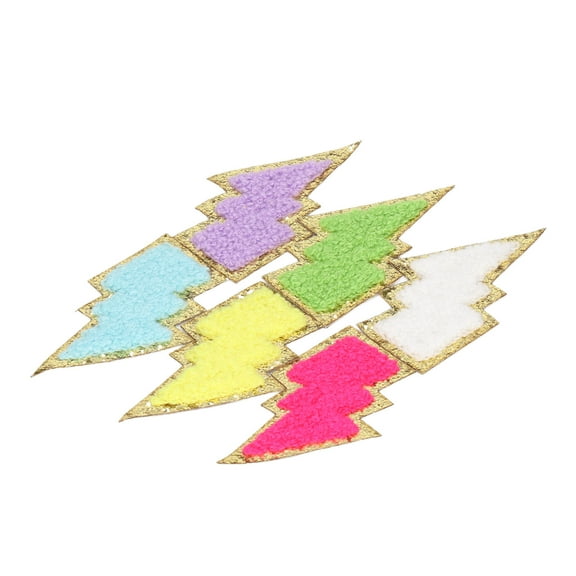 Iron On Patches LightningPatches, LightningIron On Patches 4.1x7.2cm  for Handbags for Jackets for PantsHats