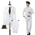 thumbnail image 4 of Mens Formal Blazer Jacket Coat Pants Slim Business Suit Tuxedos Party Wedding, 4 of 11