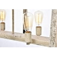 thumbnail image 4 of Elegant Lighting Worthington 6 light Ivory Wash & Steel Grey Chandelier, 4 of 6