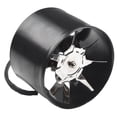 thumbnail image 2 of 100 Mm Extractor Fan, Smoke Extractor Duct Fan 1.75 M³/Min Inline Pipe Fan Quiet White, 2 of 10