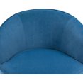 thumbnail image 3 of Tabaray 360 Swivel Barrel Chair,Mid Century Modern Accent Chair,Velvet Upholstered Comfy Armchair,Round Sherpa Chair with Tufted Base for Nursery,Living Room,Bedroom,Office,Waiting Room, Blue, 3 of 18