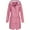Pink, variant on VEKDONE Women Rain Jacket Women Solid Color Rain Jacket Outdoor Hooded Windproof Loose with Pocket Coat Long Waterproof Hoodies Raincoat Blue XXL