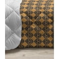 thumbnail image 3 of Tropical Down Alternative Comforter, Pineapples with Big Colorful Leafy Hawaii Motifs on the Background, Microfiber Quilt for All Season, 5 Sizes, Dark Indigo Multicolor, by Ambesonne, 3 of 3