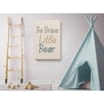 thumbnail image 3 of Awkward Styles Be Brave Little Bear Funny Quotes for Children Framed Art Cute Girls Room Wall Art Motivational Quotes Art for Kids Be Brave Little Bear Canvas Poster Decor Baby Boy Room Decor Ideas, 3 of 7