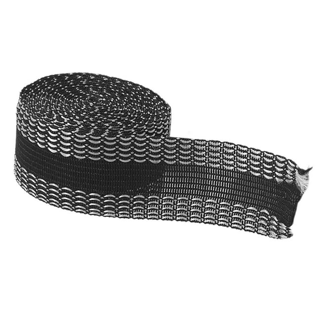 Cinta para dobladillo de pantalones de 5,47 yardas, adhesiva para planchar, prensatelas para dobladillo Negro