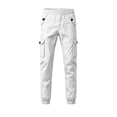 thumbnail image 5 of sageysalite Cargo Pants for Men Button Elastic Waist Casual Loose Workout Hiking Joggers Pants with Multi Pockets, 5 of 7
