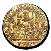 County of Flanders Gold Chaise d'Or (1346-1384 AD) MS-63 NGC