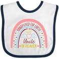 thumbnail image 3 of Inktastic Handpicked for Earth by My Uncle in Heaven Rainbow Boys or Girls Baby Bib, 3 of 4
