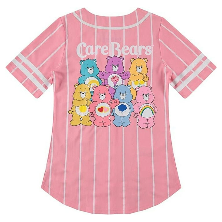 Care Bears Ladies Baseball Jersey Cheer Friend Care Bear Baseball Shirt Pink M