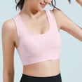 thumbnail image 3 of Mrat Womens Bralette Seamless Ladies Traceless Comfortable No Steel Ring Breathable Gathering Bra Woman Underwear S-103 Pink-A XL, 3 of 4