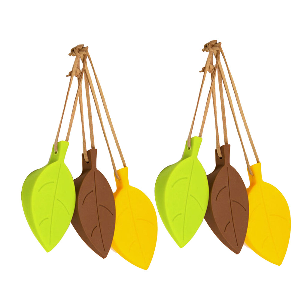 6pcs Silicone Leaf Door Stopper Silicone Door Bottom Stopper Hand Safety Door Stopper