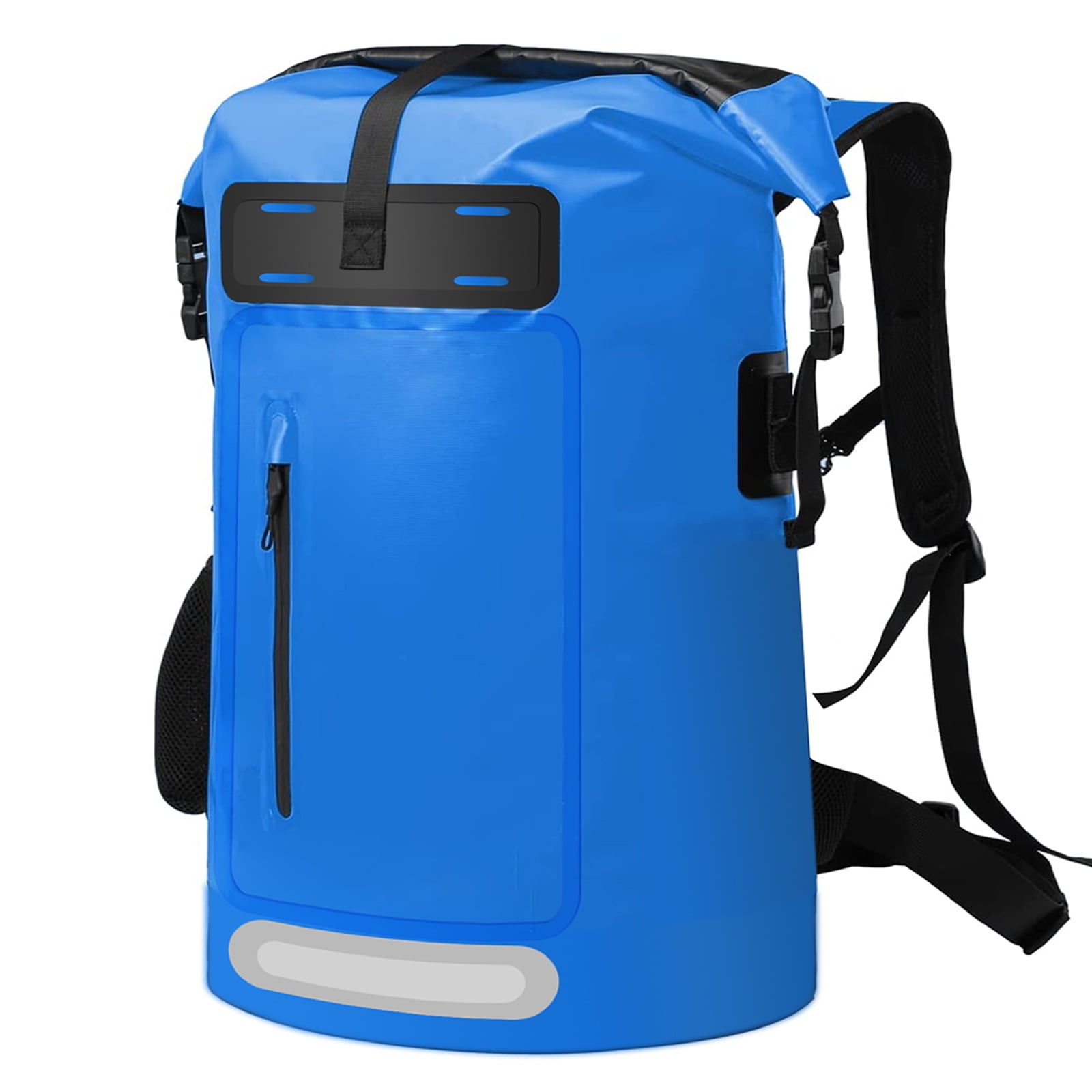 Wholefire 30L Dry Bag Waterproof Floating Backpack Heavy Duty Roll Top Dry Backpack In Blue for Kayaking, Camping, Hiking, Surfing