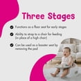 thumbnail image 5 of Bumbo Toddler Multi Seat 3-in-1 Booster High Chair and Tray, Breige/Sonoran Rose, 2 Pack, 5 of 6