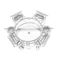 thumbnail image 1 of Seau Poupée avec 5 Roulettes Pivotantes Accessoires de Lavage de Voiture Caddy Durable Rouge, 1 of 7