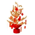 thumbnail image 2 of yuksok Chinese Tree Feng Shui Good Luck Bonsai Tree Tree Ornament for 50cm H, 2 of 8