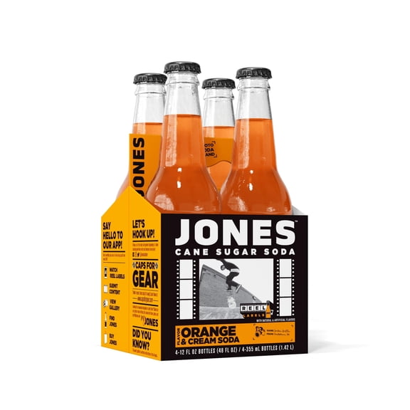 Jones - Craft Orange Cream Soda - 48 FO, Case of 6