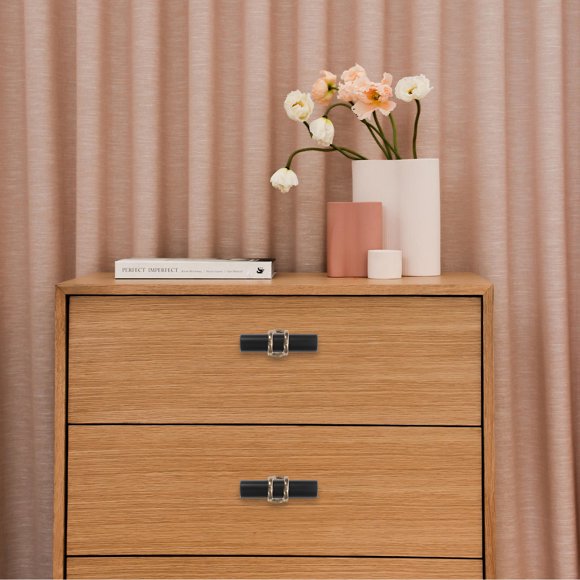 Hytrove 10Ud Y Pomos Negros Para Muebles Con Sencillo Y Material Resistente