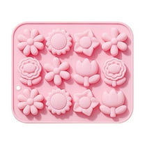 Dessert Molds, Clearance! Yuoaen Silicone Flower Molds,  Flowers Silicone Mould Fondant Cake Casting Mold, Decorating, Sweets, Chocolates, Cakes