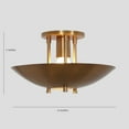 thumbnail image 5 of Brass Ceiling Flush Mount Pendant Light Fixture Mid Century Style Ceiling Chandelier Fixture, 5 of 6