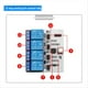 thumbnail image 3 of Módulo de Relé USB de 4 Canales A CH340 Módulo de Relé de Control en Serie Protección de Optoacoplador Módulo de Interfaz TIPO-C DSTUR-T40, 3 of 5