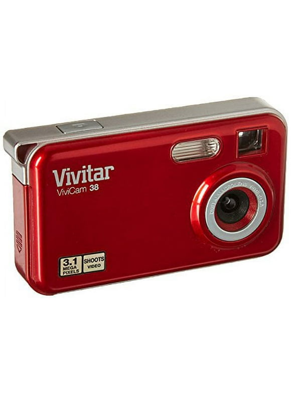 1pc Vivitar 38STR vstyle 3.1 MP Compact System Camera with 1.5-Inch LCD Body Red