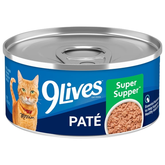 9Lives Paté Super Supper Wet Cat Food, 5.5 oz. Can