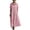 Pink, variant on Horkkom Maxi Dresses for Women Linen Short Sleeve Crew Neck Summer Dresses Flowy Casual Long Dresses, S-3XL