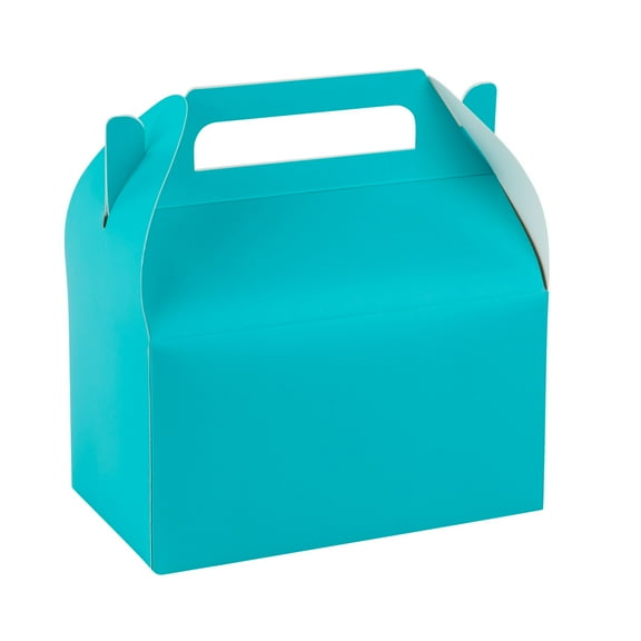 Blue Themed Treat Boxes – Birthday and Party Décor 6.25x3.75x3.5 Inches 20 Pack