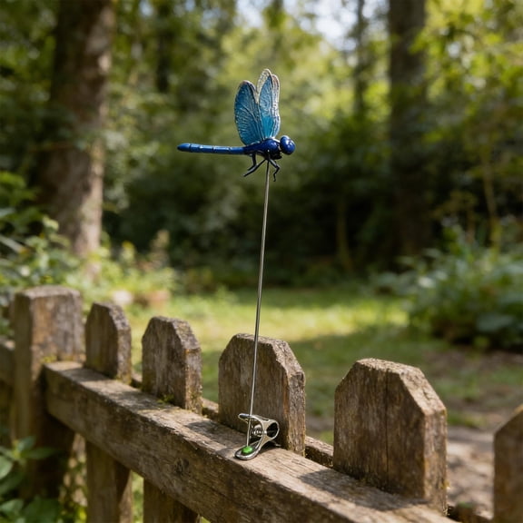 Dragonfly Clip,3D Simulation Dragonfly Clips for Outdoor Indoor Fake Plastics Dragonfly for Garden Stakes Yard Patio Ornaments with Clip for Hat Clothes, Fly Scare Devices(4PC)