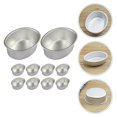 thumbnail image 3 of Molde de acero inoxidable para hornear pasteles y queso, 10 Uds., forma ovalada, para queso HOMEMAXS 16255490-MX, 3 of 7