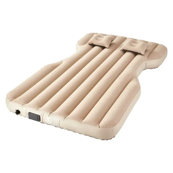 Inflatable Car Air Mattress Camping Travel Bed with Built in Pump Sleeping Pad