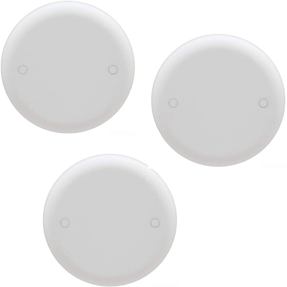 Carlon CPC4WH Ceiling Fan Box Cover, Round, Blank, 4Inch Diameter