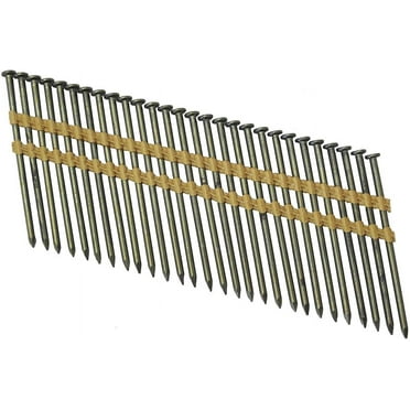 Grip-Rite 10d Framer - 3-Inch x .131 Vinyl Coated, Smooth Shank, 21? Full Round Head, Plastic Collated, Stick Framing Nails - 500 per tub