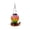 Pink, variant on Embossed Glass Hanging Hummingbird Feeder Multi Port Nectar Container For Outdoor Garden Yard Patio Wild Bird Watching(Orange-40X20Cm)