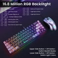 thumbnail image 2 of 65% Gaming Keyboard and Mouse Combo, RGB Backlit Keyboard + 7200 DPI Gaming Mouse, Ultra-Compact Anti-Ghosting Wired Keyboard and Mouse for PC Laptop Gamer, 2 of 4
