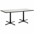 thumbnail image 5 of KFI Studios Mode 3' x 6' Dining Table, Grey Nebula, Black Base, 5 of 7