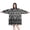 Black Geometric Striped-2, variant on Wearable Oversized Blanket,Black Geometric Diamond Pattern Wearable Blanket Hoodie for Adults,Cozy Hooded Blankets with Super Pockets,Super Warm Fuzzy Pullover for Women & Men