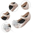 thumbnail image 3 of Mepaouo Girls Princess Mary Jane Rhinestone Jelly Shoes Flats Toddler Little Kids Dress Slip on Loafers, 3 of 4