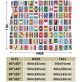 thumbnail image 3 of World Flags Blanket Super Soft Flannel Blanket Comfy Cozy Throw Blanket Couch Lightweight Blankets for Living Room Bedroom 40"X30", 3 of 5