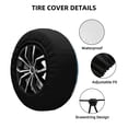 thumbnail image 2 of Naloa Playful Smile Cute Dog PVC Leather Spare Tire Wheel Cover for Car Truck SUV Camper Trailer Universal Fit many size17 inch, 2 of 6