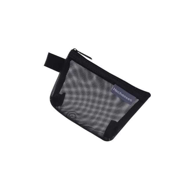 Bolsa de cosméticos de malla Yinane organizador de viaje negro