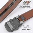 thumbnail image 4 of SUOSDEY Cowboy Ratchet Belt Western Leather Belts for Men with Automatic Cowboy Buckle, 4 of 9
