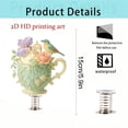 thumbnail image 2 of Acrylic Tea Cup Rocking Ornament with Roses | Romantic Desktop Decoration & Gift for Lovers | Valentine's Day, Anniversary, Birthday | 15cm Desktop Decor, 2 of 6
