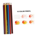 thumbnail image 2 of OUNONA Back to School Assorted Color Colored Pencils Set for Painting and Drawing NonToxic Materials 12 Count, 2 of 7