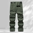 thumbnail image 1 of WILLBEST Pantalones Cortos para Hombre, de Dos Cortes, Desmontables, de Verano, para Exteriores, Holgados, de Talla Grande, Elásticos, Transpirables, de Seda Helada, Rectos., 1 of 4