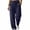 Navy, variant on Edvintorg Sweat Pants for Womens Plus Size Elastic Waisted Wide Leg Sweatpant Loose Casual Drawstring Jogger with Pocket Trendy Womens Clothes S-3XL Navy