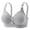 Dark Gray, variant on Women's Plus Size Bras Letter Print Adjustable Straps Bra Casual Daily Workout Sports Bra Boho Elegant Loungewear Bras Gray 46