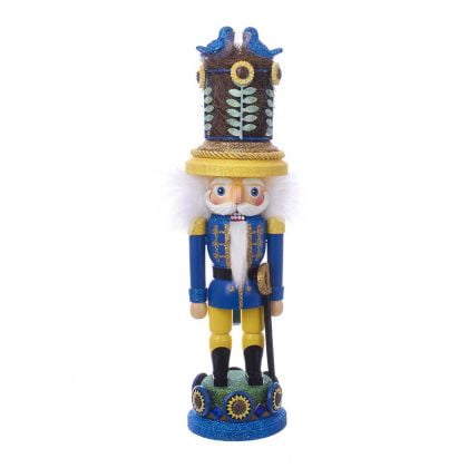 Russian Nutcracker - Kurt Adler 18-Inch Hollywood™ Sunflower and Bluebirds Nutcracker